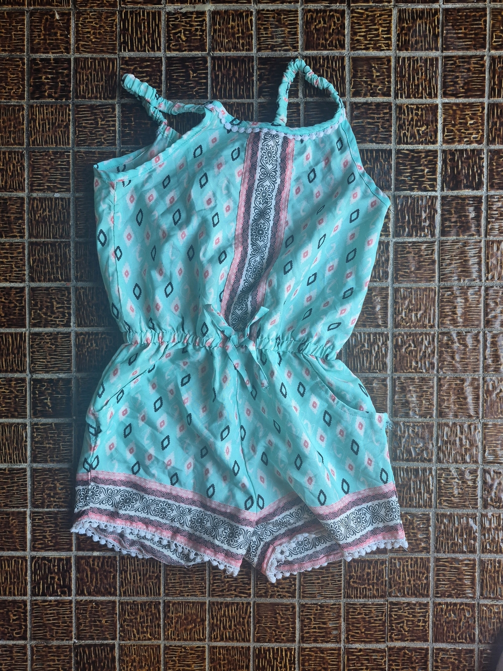 girls' sleeveless summer romper- Baby Phat